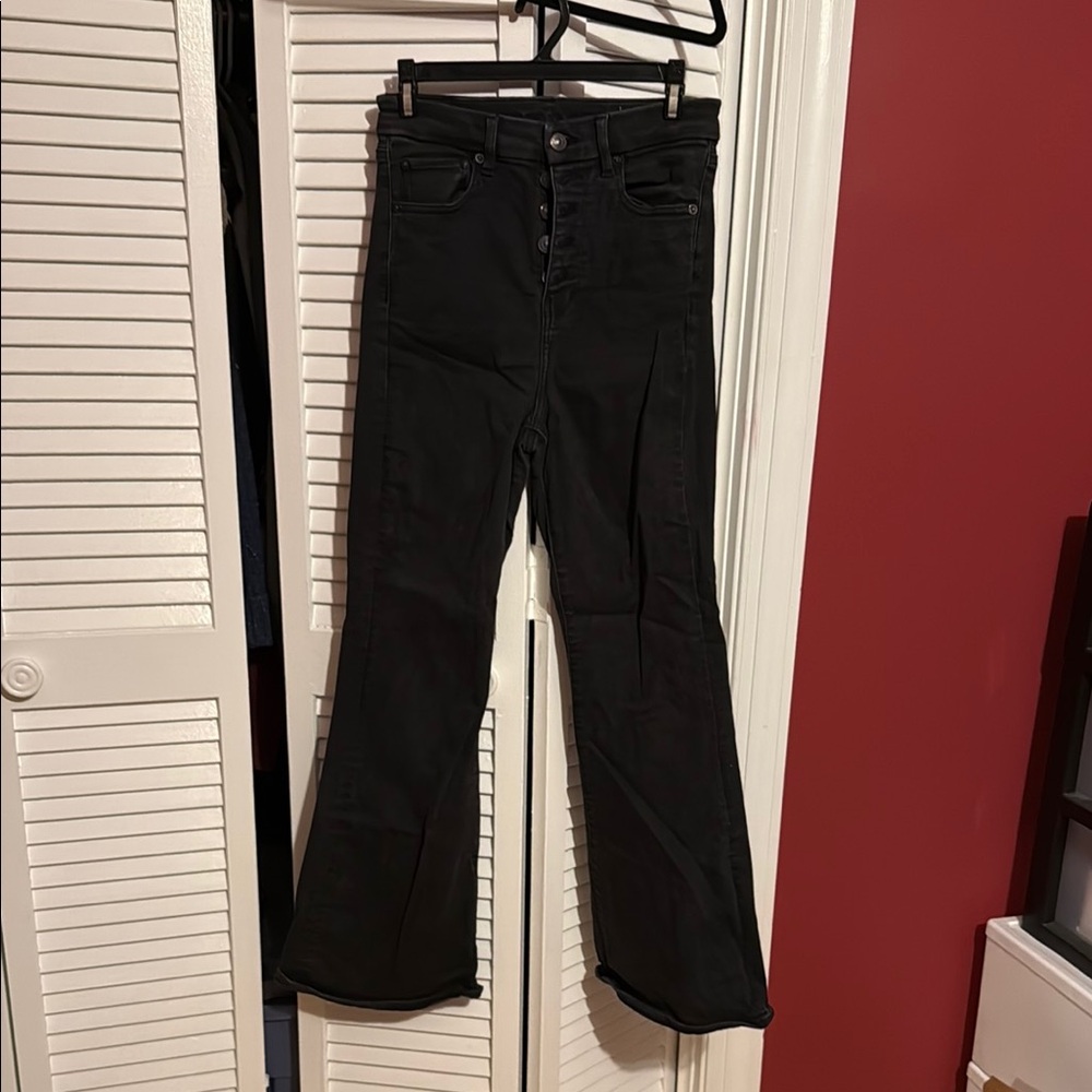 Black Flared Jeans
